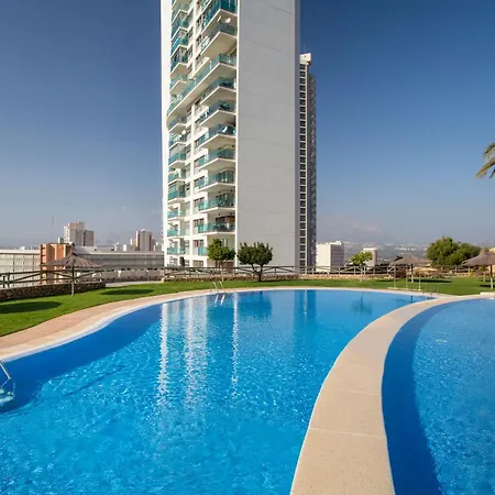 Skyline 33 2 Vistas Al Mar Y Montana Lägenhet Benidorm